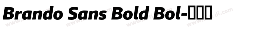 Brando Sans Bold Bol字体转换